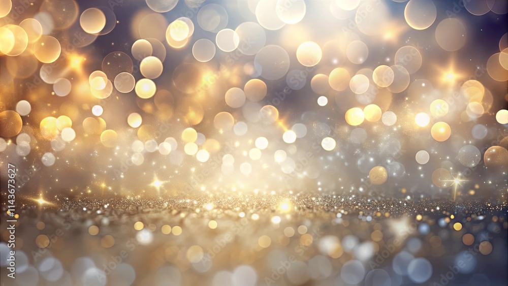 Golden Sparkle Background with Shimmering Lights and Glitter Golden Sparkle Background with Shimmering Lights and Glitter