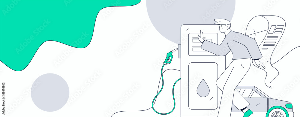 Vector Internet operation hand-drawn illustration of people getting discounts for refueling their cars
Vector Internet operation hand-drawn illustration of people getting discounts for refueling their cars