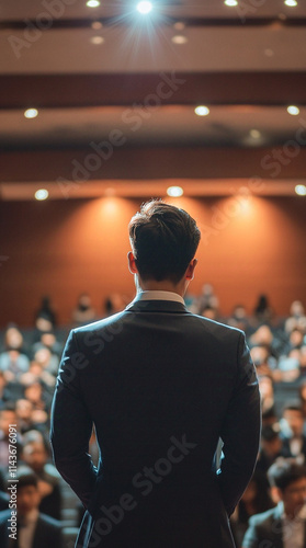 leadership of a malaysian in hall giving speech