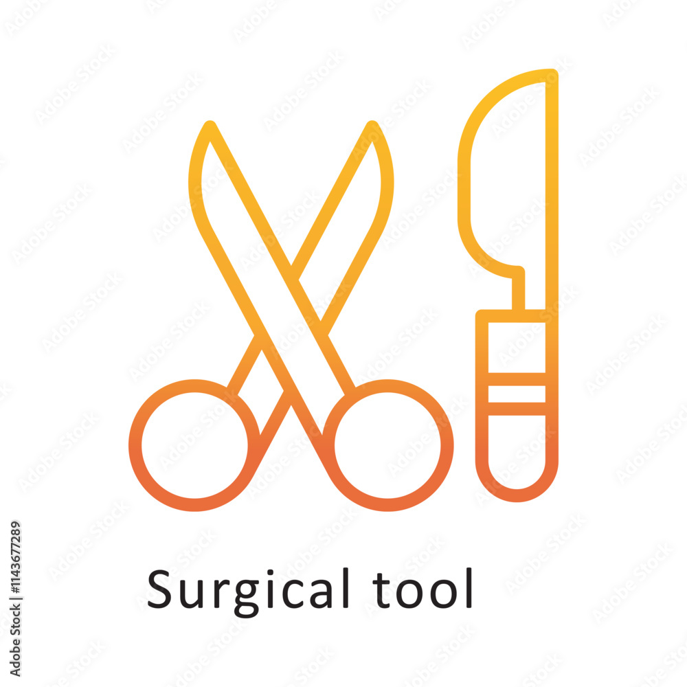Surgical Tool Vector Gradient Icon. Eps 10 File Surgical Tool Vector Gradient Icon. Eps 10 File