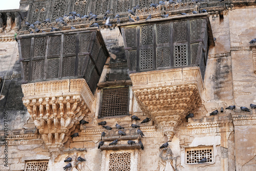 The Gothic elegance of Pragmahal Palace in Bhuj photo