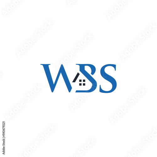 Letter W B S Building Logo Icon Vector