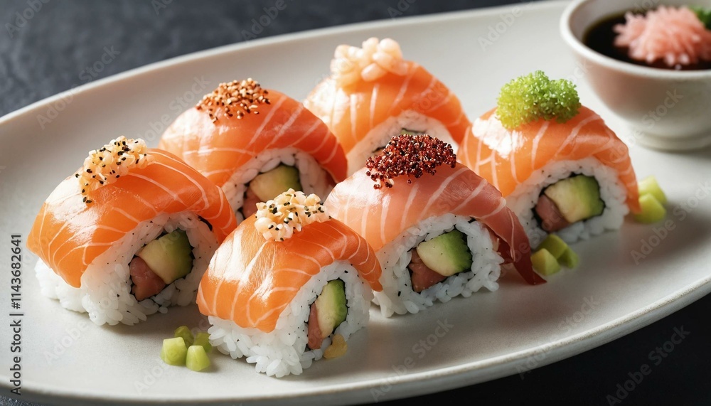 sushi on a plate sushi on a plate