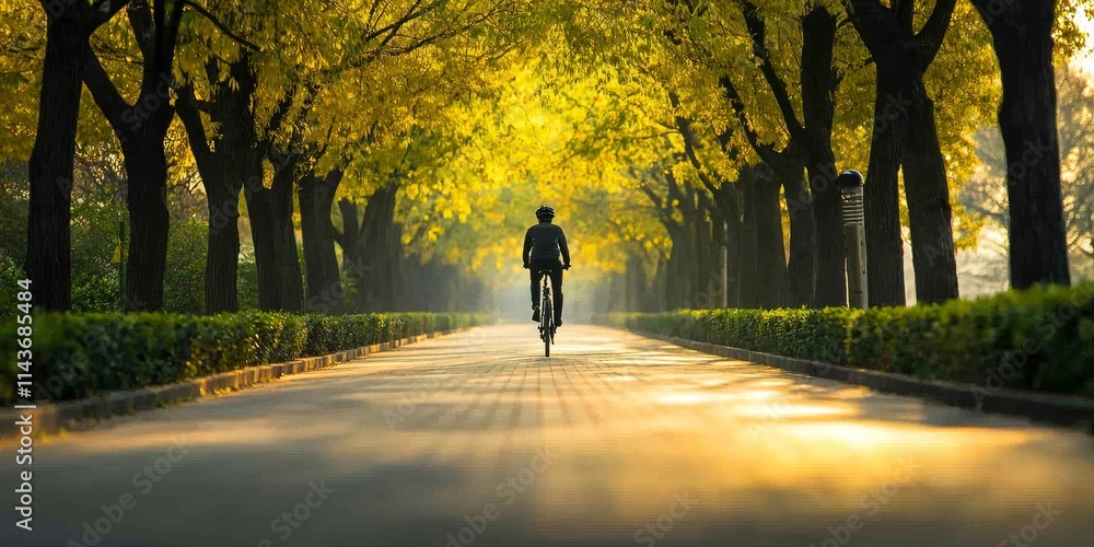 Cyclist Enjoying a Scenic Ride in a Modern City Landscape
Cyclist Enjoying a Scenic Ride in a Modern City Landscape