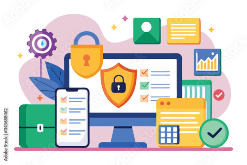 Monitoring secure data entry trends highlights digital security measures and their impact on workflow Secure data entry trend with no change.