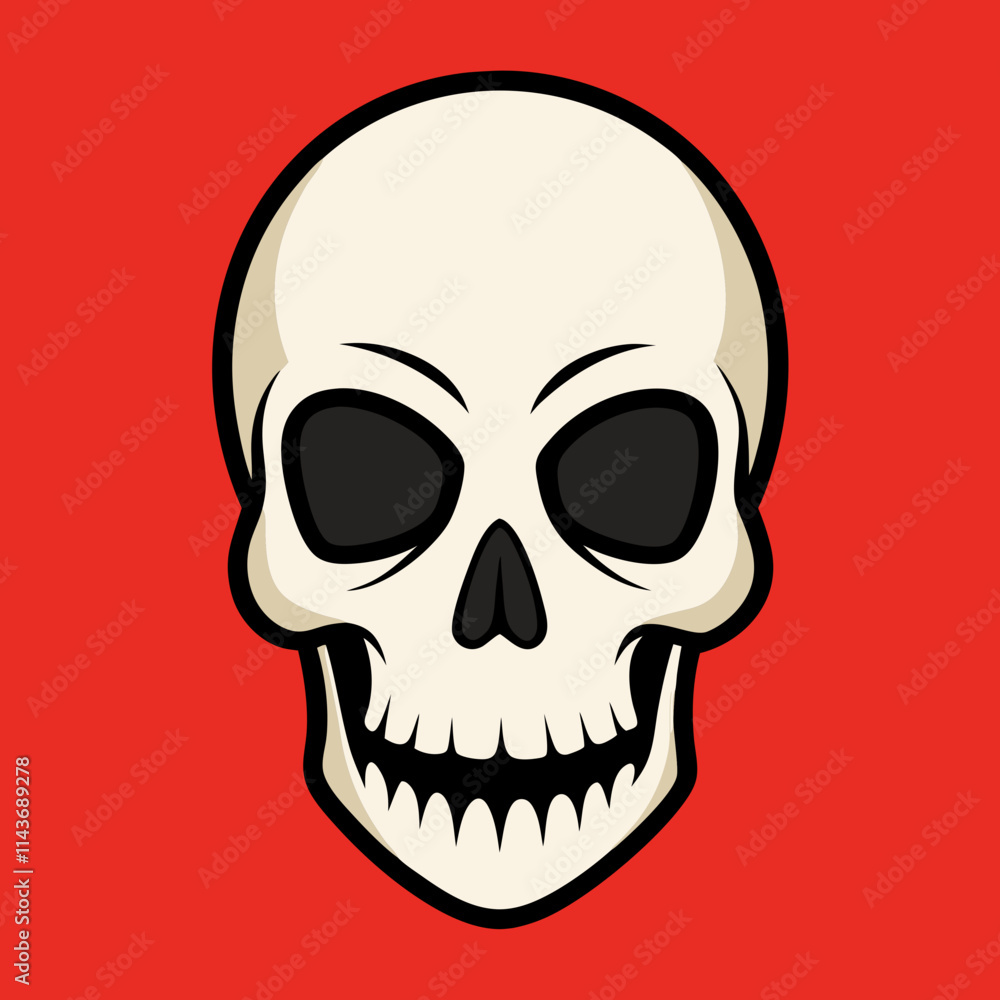 Fototapeta premium human skull with lips