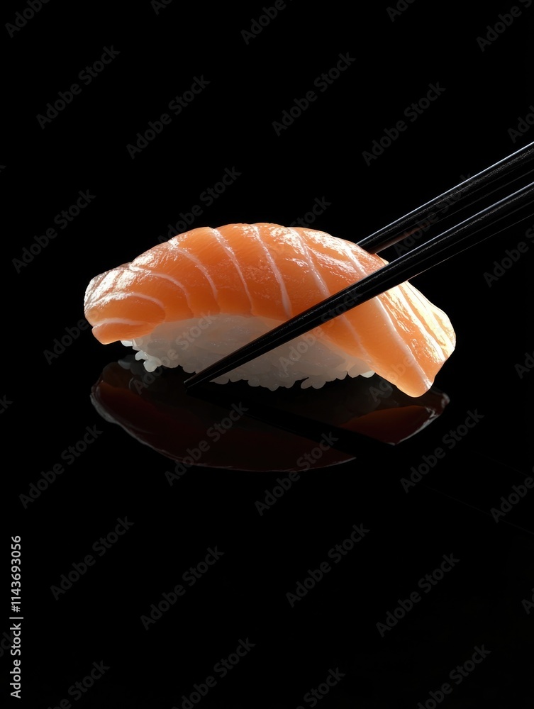 Sushi with Chopsticks