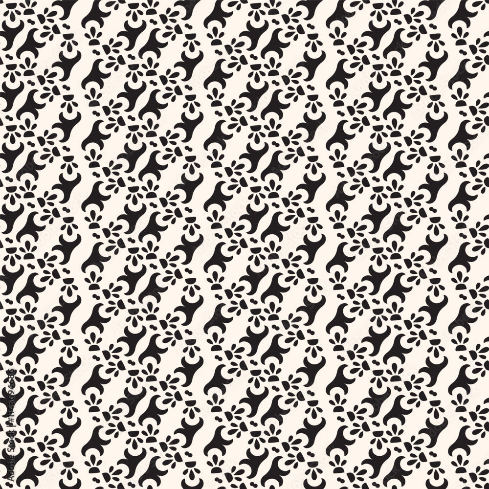 Abstract simple floral gothic style seamless pattern. Elegant minimal monochrome stylish background. Perfect for textile, fabric and fashion print. Abstract simple floral gothic style seamless pattern. Elegant minimal monochrome stylish background. Perfect for textile, fabric and fashion print.