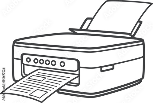 インクジェット複合機（印刷中）