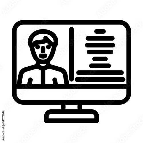 digital twin technology industry 4 line icon vector. digital twin technology industry 4 sign. isolated contour symbol black illustration