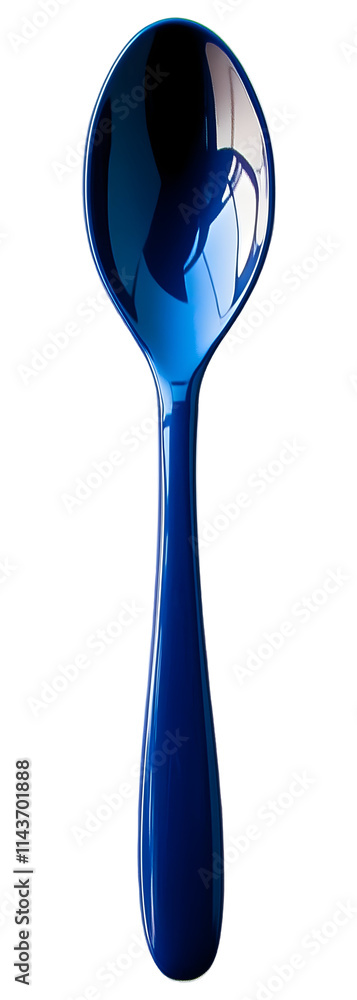 Blue Spoon Isolated on Transparent Background, Perfect for Design Projects Blue Spoon Isolated on Transparent Background, Perfect for Design Projects