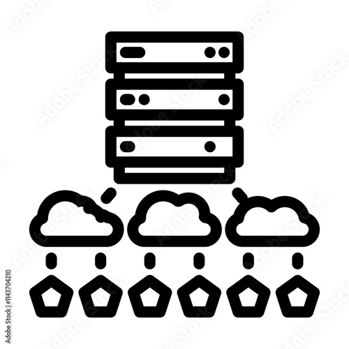 edge computing industry 4 line icon vector. edge computing industry 4 sign. isolated contour symbol black illustration