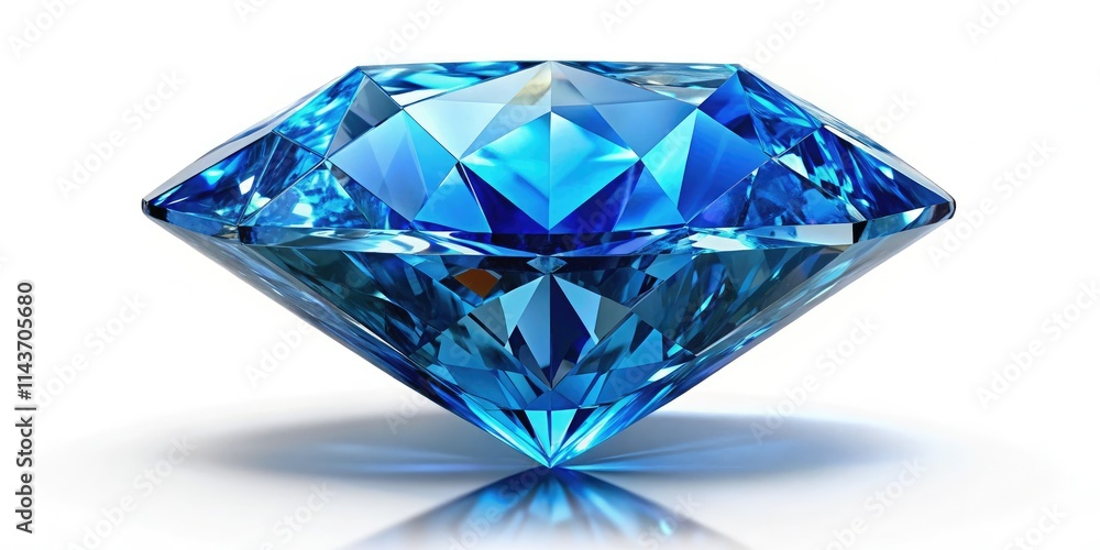 A dazzling, high-resolution image showcases a rare, vibrant blue diamond, isolated against a matching background. A dazzling, high-resolution image showcases a rare, vibrant blue diamond, isolated against a matching background.