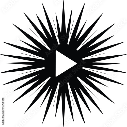 black and white illustration of a hole