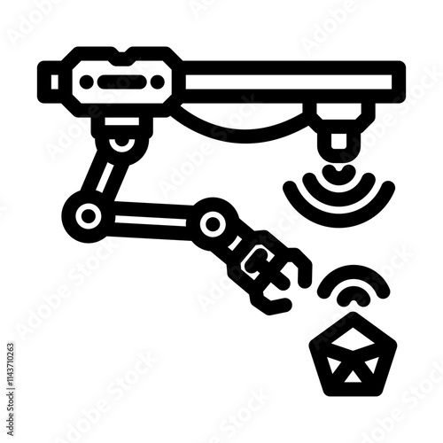 cyber physical systems industry 4 line icon vector. cyber physical systems industry 4 sign. isolated contour symbol black illustration