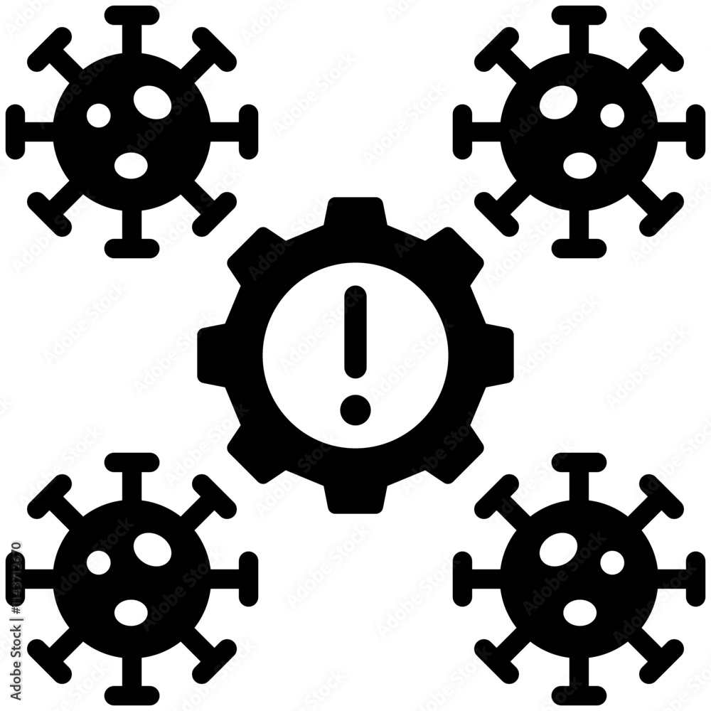 Fototapeta premium Virus Icon