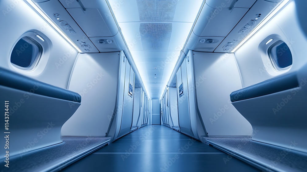 Clean Restroom - Stewardess's Commitment to Hygiene Clean Restroom - Stewardess's Commitment to Hygiene