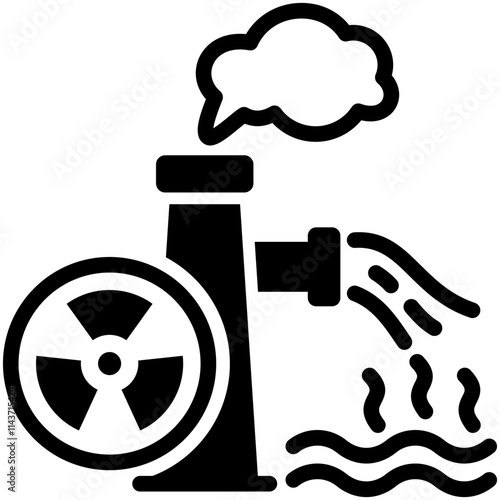 Radioactive Pollution Icon