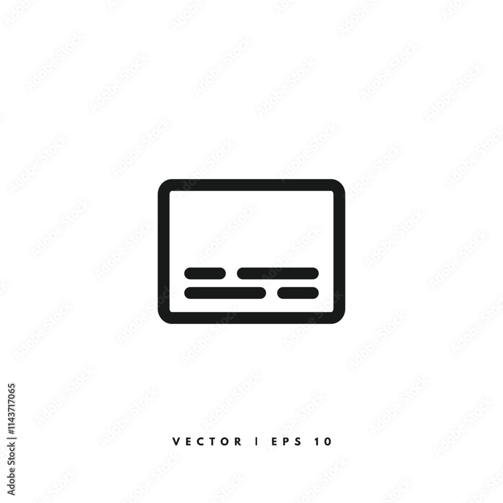 Subtitles Image Icon. Editable Stroke Subtitles Image Icon. Editable Stroke