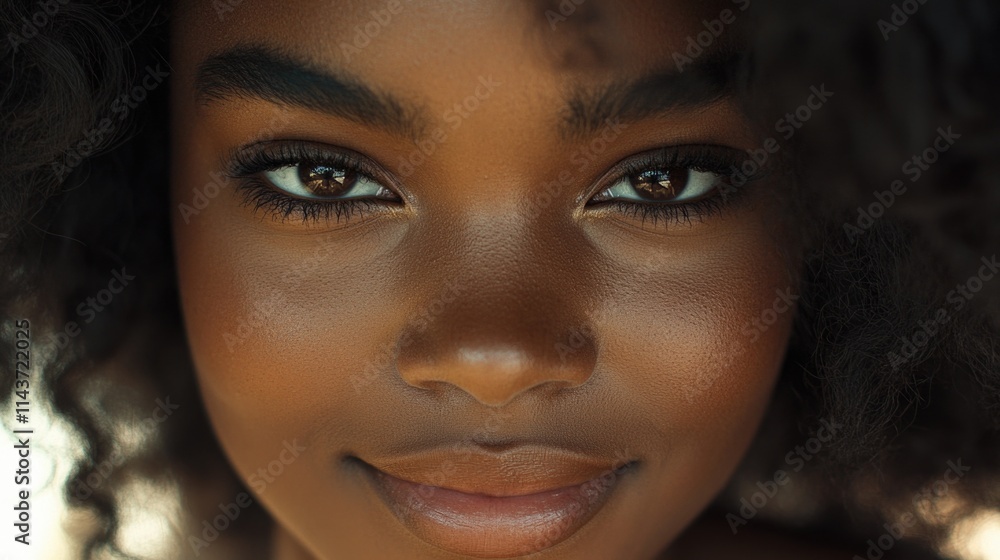 Woman's Face with Brown Eyes Woman's Face with Brown Eyes