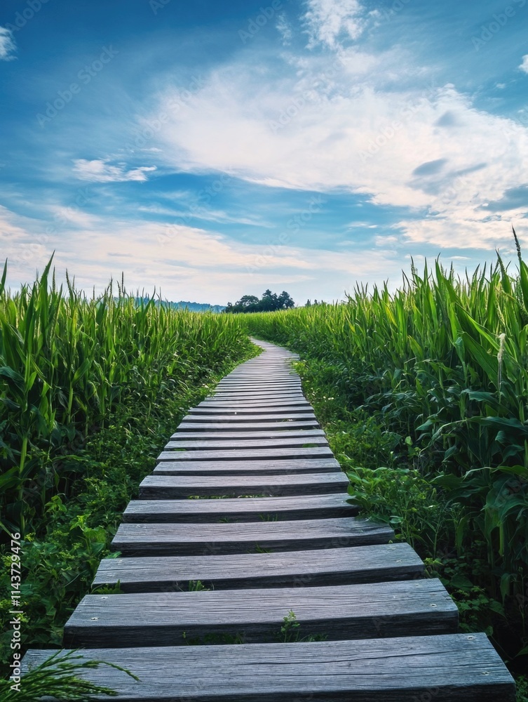 Obraz premium Cornfield Path