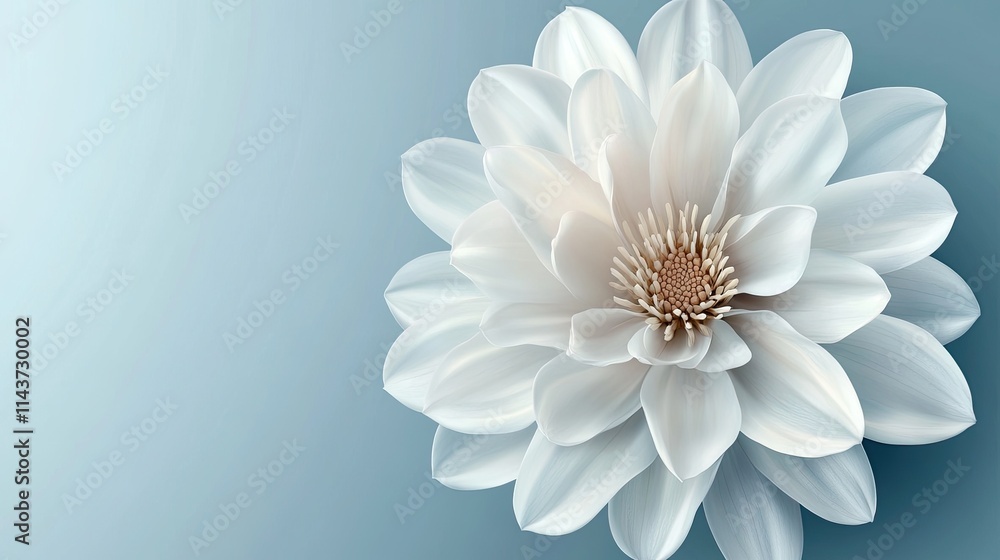 Elegant white flower isolated on a transparent background. -- Elegant white flower isolated on a transparent background. --