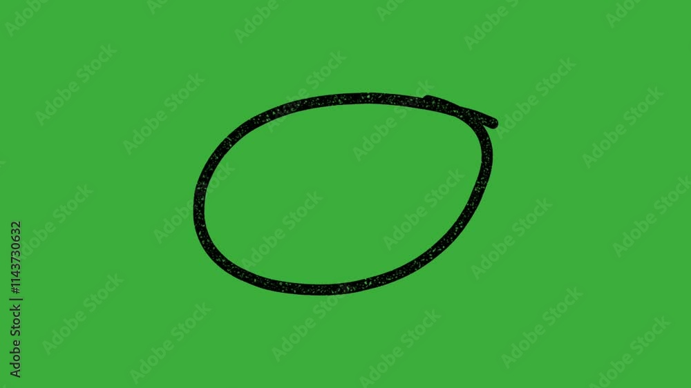 Looping video animation circle moving on green screen background with motion blur effect Looping video animation circle moving on green screen background with motion blur effect