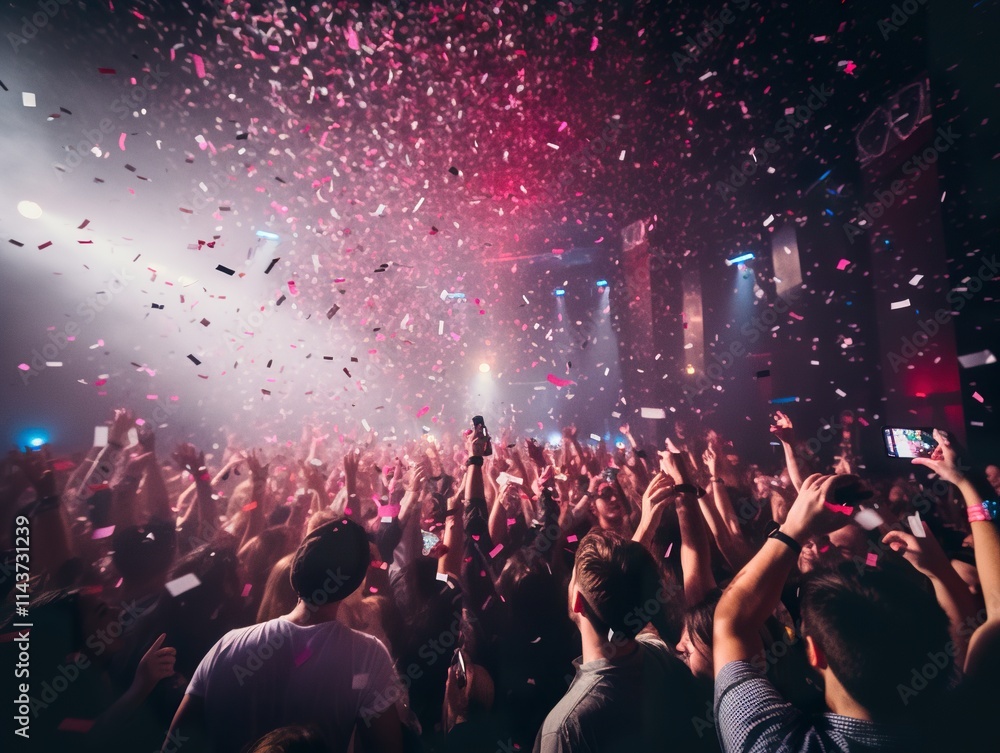 Disco People enjoying a party night club neon pink light Group of dancing friends enjoying night festival party are dancing in club. Nightlife Disco People enjoying a party night club neon pink light Group of dancing friends enjoying night festival party are dancing in club. Nightlife
