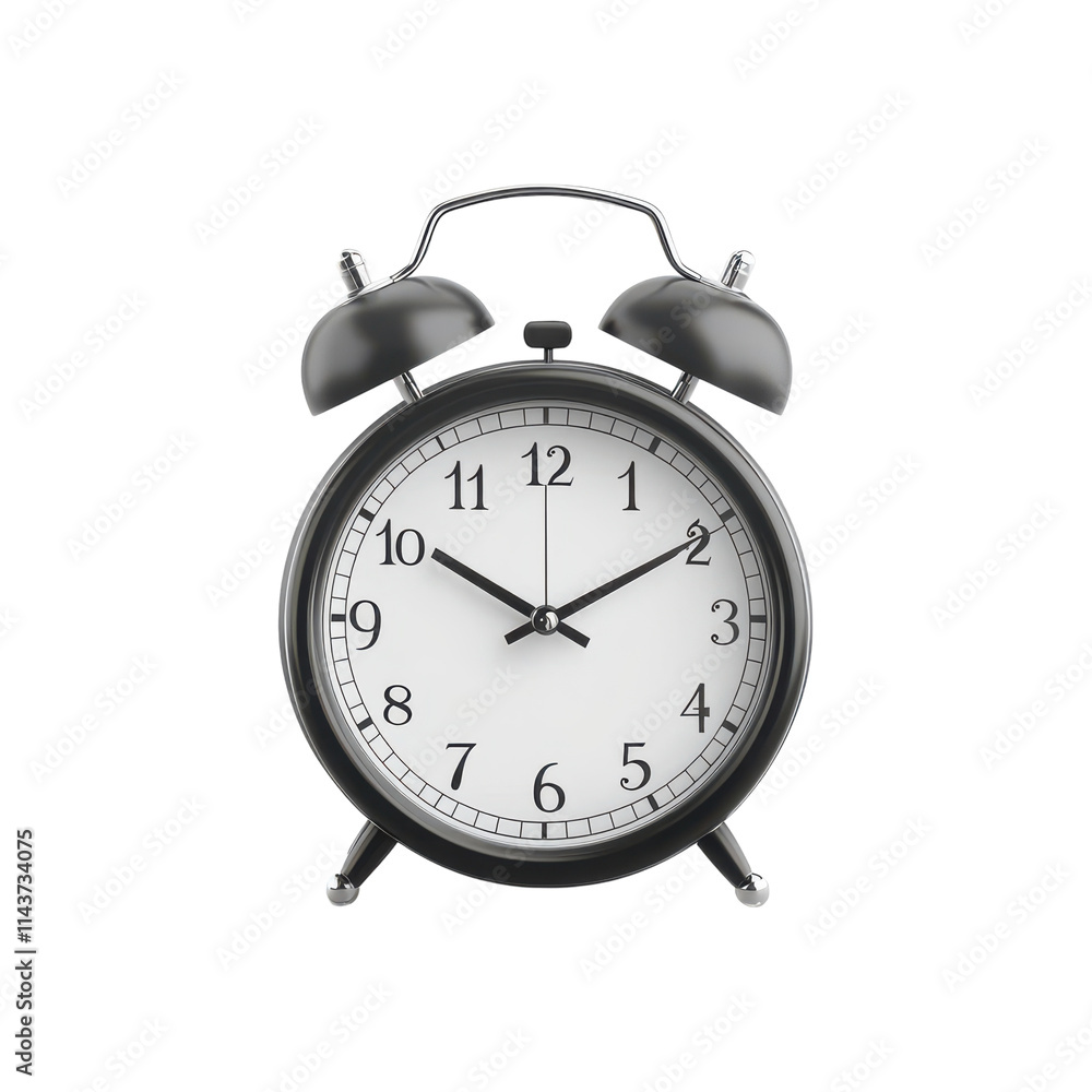 3D Alarm Clock Isolated on a White Background Ideal for Time Management Graphics and Designs and Transparent background. 3D Alarm Clock Isolated on a White Background Ideal for Time Management Graphics and Designs and Transparent background.
