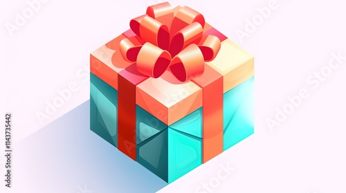 Gift boxes illustration modern holiday surprise box Delight present.