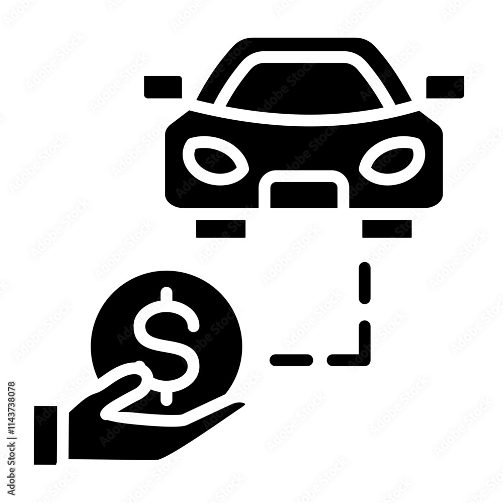 Fototapeta premium Automobile Icon