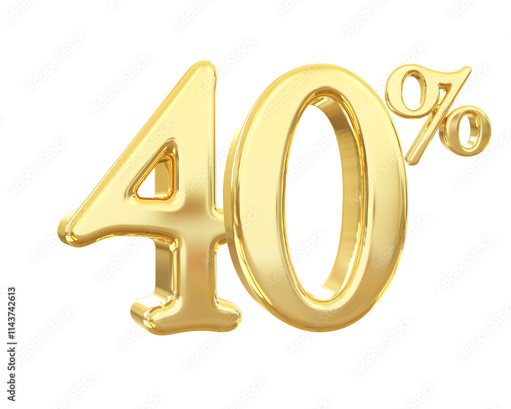 40 Percent Off 3D Gold Discount 40 Percent Off 3D Gold Discount