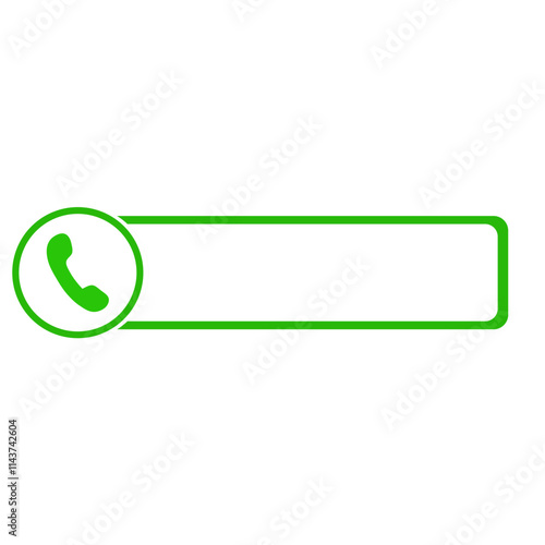 Mobile phone number list label. Vector illustration.