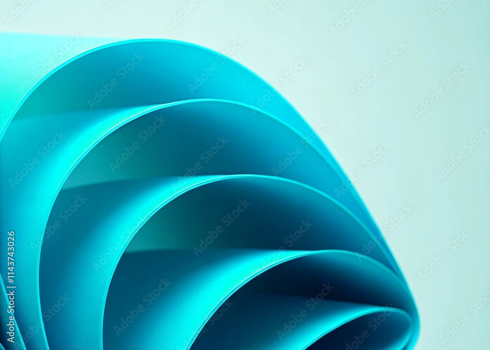Abstract blue curved shapes on white background Abstract blue curved shapes on white background