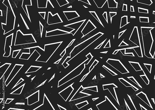 Abstract background with irregular stripe and zigzag line pattern. Abstract raw and irregular stripes pattern
