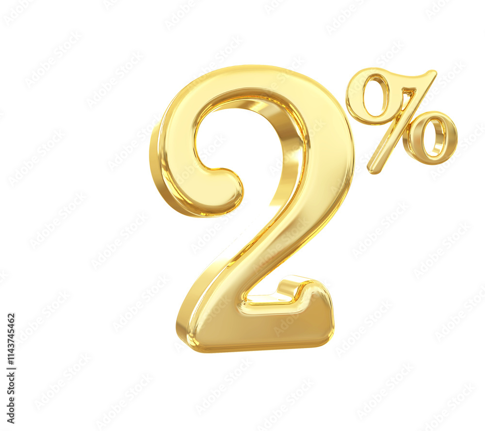 2 Percent Off 3D Gold Discount 2 Percent Off 3D Gold Discount