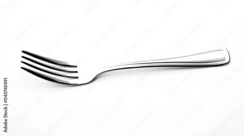 Dessert fork on white isolated background Dessert fork on white isolated background