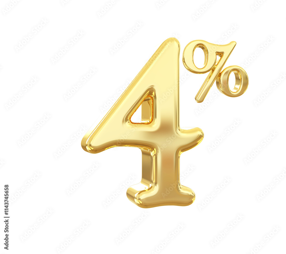 4 Percent Off 3D Gold Discount 4 Percent Off 3D Gold Discount