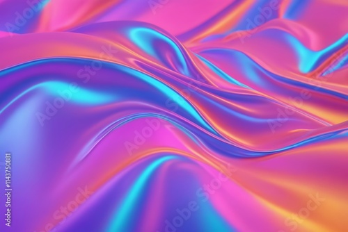 Wallpaper Mural a close up of a colorful silk fabric with a very smooth surface Torontodigital.ca