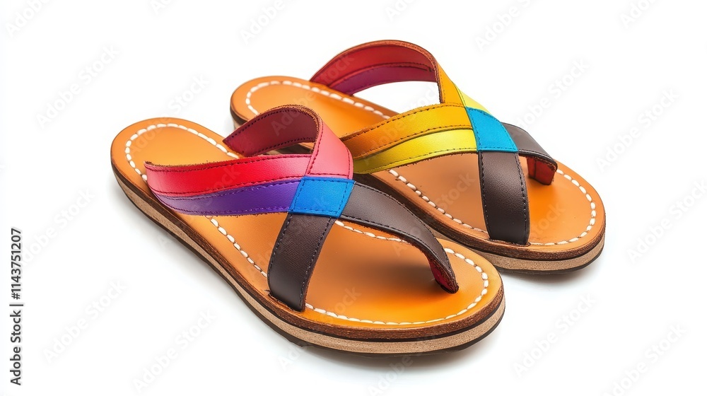 Sandals on white isolated background Sandals on white isolated background