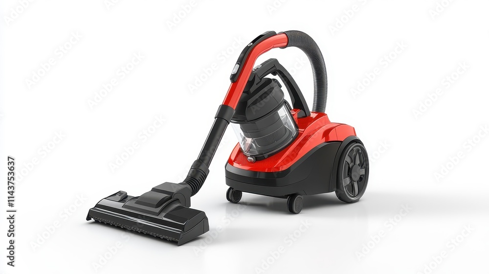 High Performance Upright Vacuum Cleaner in Red and Black High Performance Upright Vacuum Cleaner in Red and Black