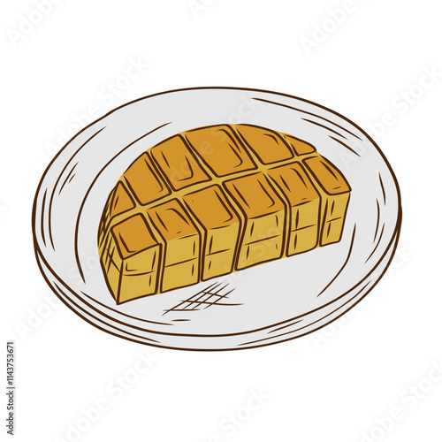 Indonesian Traditional Food Vector Illustration