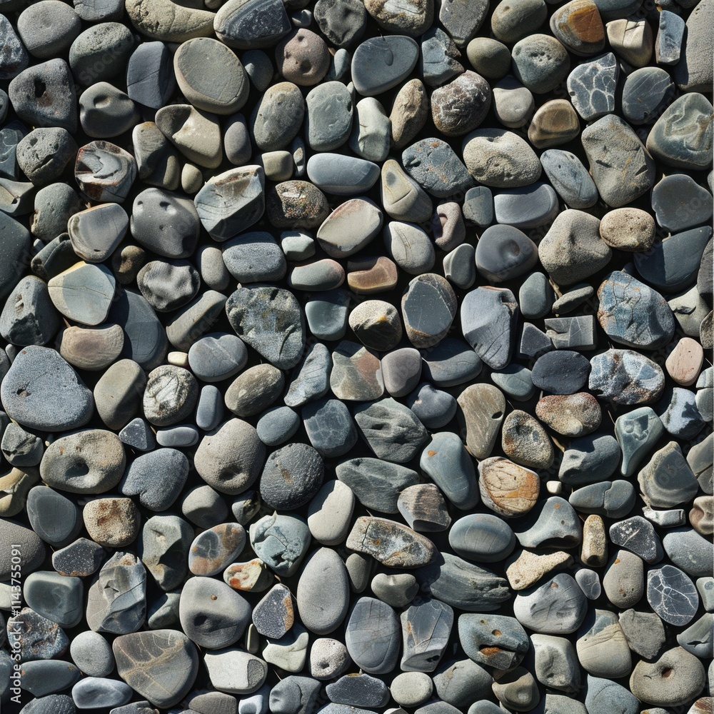 A seamless texture of a pebble wall, capturing its intricate and natural pattern. Bright, natural lighting. A seamless texture of a pebble wall, capturing its intricate and natural pattern. Bright, natural lighting.