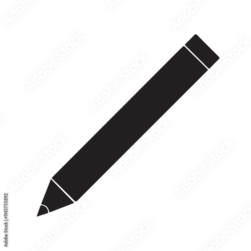 pen silhouette vector image