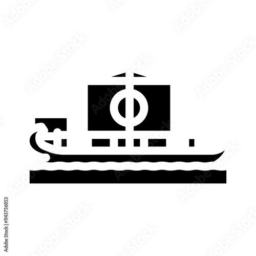 quinquereme ancient ship glyph icon vector. quinquereme ancient ship sign. isolated symbol illustration