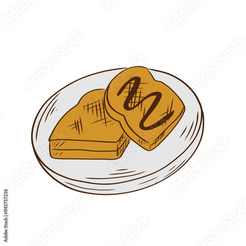 Indonesian Traditional Food Vector Illustration