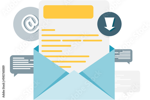 Envelope and incoming email