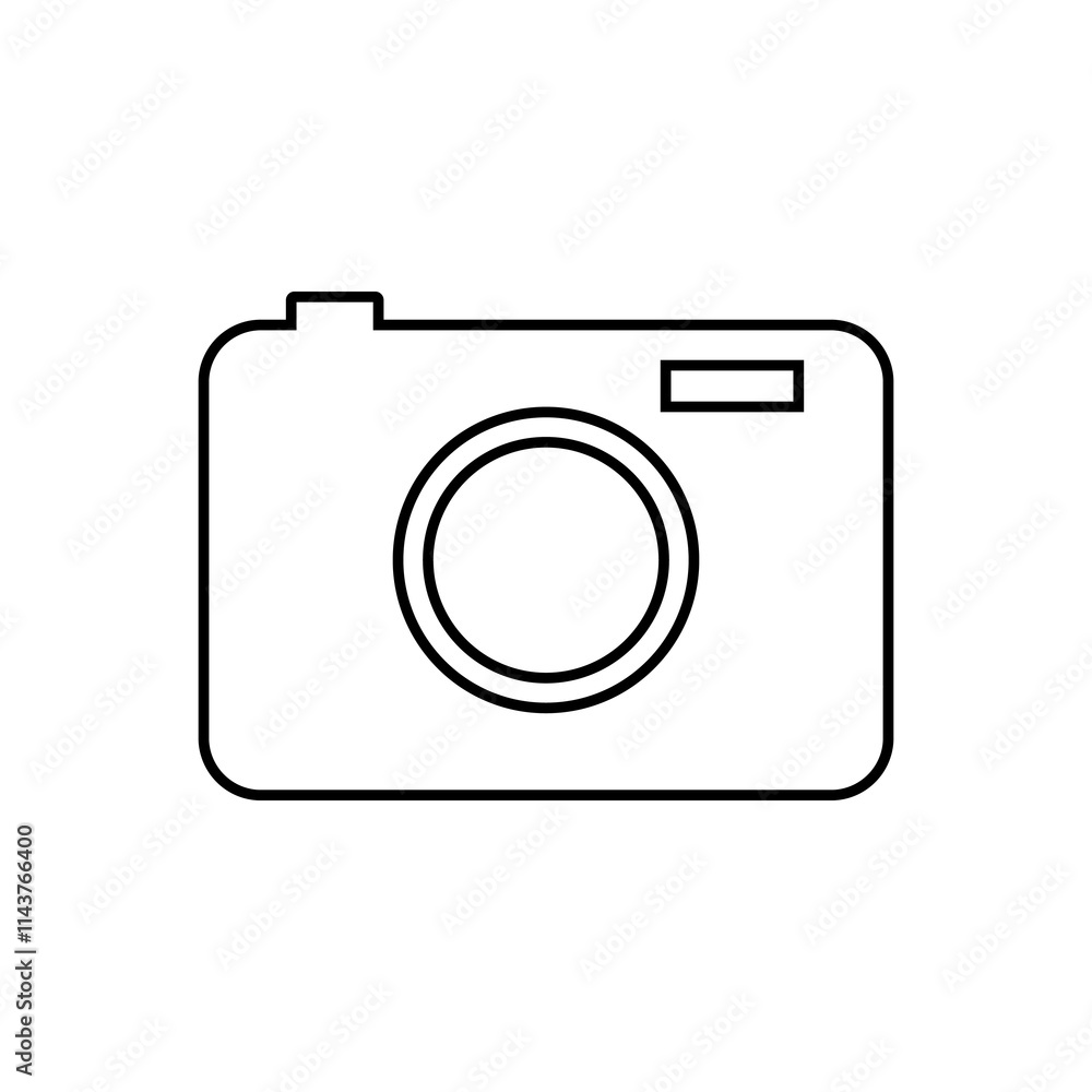 Photo camera vector icons on a white background Photo camera vector icons on a white background