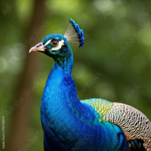 portrait of a peacock