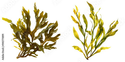 seaweed isolated on a white background. Generative AI.